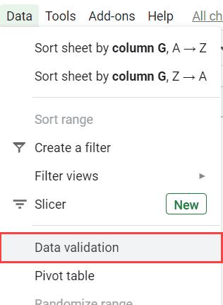 Cách tạo nhiều lựa chọn trong danh sách thả xuống trong Google Sheets